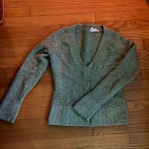Green twiggy sweater